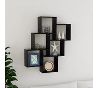 Étagère Murale Cube Support Suspendu Salon Gris Béton Bois d'Ingénierie vidaXL