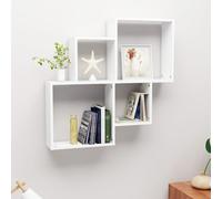 Étagère Murale Cube Support Suspendu Salon Gris Béton Bois d'Ingénierie vidaXL