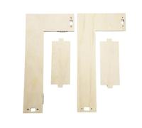 Étagère murale d'angle en bois double couche 40 x 20 x 19,5 cm Organisateur de pots de fleurs mural pour appartement, maison, bureau, chambre, cuisine, couloir, garage