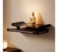 Étagère murale d'autel pour prière et méditation, table de sanctuaire personnelle avec rangement, statue de Bouddha pour petits espaces