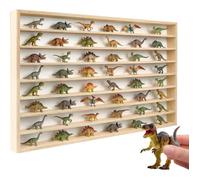 Creative Deco Étagère de Collection en Bois pour Figurines et Soldats de Plomb - 8 rangées | Vitrine pour Miniatures | 79 x 47 x 5,5 cm | Étagère Murale Horizontale