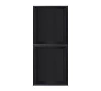 Étagère murale de douche en acier inoxydable 304 étanche pour salle de bain, shampooing et articles de toilette pour cuisine, chambre à coucher, salle d'eau, alcôve, noir, 70 x 28 x 12,5 cm