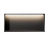 Étagère murale de douche en acier inoxydable étanche pour articles de toilette et shampooing, rangement de salle de bain pour la maison, la cuisine et le salon - Noir 90 cm