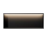 Étagère murale de douche en acier inoxydable - Rangement étanche pour produits de toilette et shampooing pour salle de bain, cuisine, salon, 30,5 cm - Design encastré noir - Alcôve peu encombrante