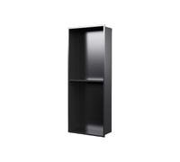 Étagère murale de douche encastrée étanche en acier inoxydable - Design carré intégré, solution de rangement peu encombrante, installation facile pour salles de bains et douches modernes