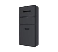 Étagère murale de douche moderne en acier inoxydable, solution de rangement étanche pour salle de bain, aucune installation de carrelage nécessaire, organiseur intégré, 86 x 30 x 14 cm, design élégant