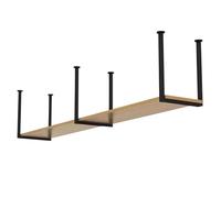 Étagère murale de rangement, étagère suspendue au plafond, étagère multifonctionnelle à 2 niveaux en bois, étagère flottante pour plantes, livres, présentoir à vaisselle(1-layer 110x30x40cm)