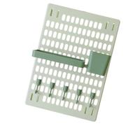 Étagère Murale de Rangement Verte en Plastique, Décorative | Salle de Bain et Bureau, Boîte Rectangulaire Crochets, Stockage Suspendu sans Percer, Gain D'espace