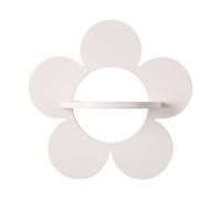 Étagère murale décoration fleur 40 cm blanc TU
