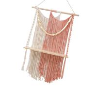 Étagère murale décorative en macramé pour adultes et femmes au foyer à la recherche d'un rangement élégant en coton
