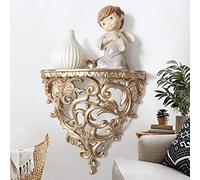 Étagère Murale Décorative en Résine de qualité Supérieure, Support de Rangement pour Chambre à Coucher, Salon, Idée Cadeau de Vacances, 9,84x9,92x5,98 Pouces