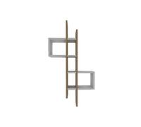 - Etagère murale design effet bois ALBA - Blanc - Alba