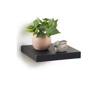 Étagère Murale Design "Flottante" 25cm Noir Noir G