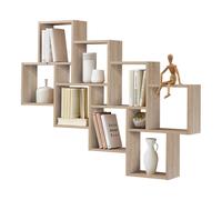 Étagère Murale Design "Riolo" 120cm Naturel