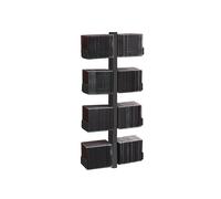 Étagère murale double CD 90cm 8 shelves