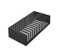 Étagère murale double face pour carrelage en bois doré, grand support pour échantillons, support de sol peu encombrant, parfait pour les salles d'exposition et la vente au détail (taille : 80 x 38 x