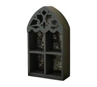 Étagère murale élégante à plusieurs couches avec motif gravé précis pour la décoration de la maison, présentoir mural multicouche en bois