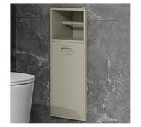 Étagère murale en acier inoxydable avec poubelle cachée pour économiser de l'espace pour la maison et l'hôtel, pas de carrelage nécessaire, solution de rangement élégante et fonctionnelle