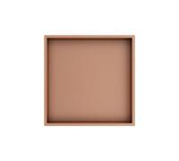 Étagère murale en acier inoxydable pour accessoires de salle de bain, rangement durable pour la maison, l'hôtel et l'appartement, orange 32 x 32 x 12,5 cm