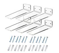 Étagère murale en acrylique transparent pour chaussures, montage mural, facile à installer, présentoir à chaussures, étagère flottante montée, décoration de chambre pour homme, 6, présentoir à