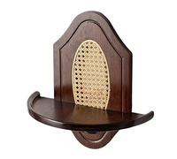 Étagère Murale en Bambou avec Tiroir, Autel Personnel pour Prière et Méditation, Table de Sanctuaire pour Maison, Salon, Petits Espaces(Brown,17.7x6.6x15.7in/45x17x40cm)