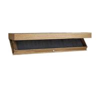 Étagère murale en bois 40 x 24 x 7,2 cm pour obscurcir les armes à feu, étagère secrète, étagère flottante compacte pour armes à feu, étagère de rangement compacte avec porte piège, compartiment sûr