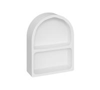 PEGANE Étagère Murale en Bois Coloris Blanc - Longueur 35 x Profondeur 12 x Hauteur 45 cm