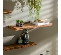 Étagère murale en bois d'acacia massif 90cm ERNEST
