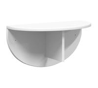 Étagère murale en bois d'ingénierie - vidaXL - Blanc - 48x24x24 cm - Grand espace de stockage - Facile à nettoyer