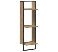 vidaXL Étagère murale rectangulaire Chêne artisanal 30 x 25 x 100 cm Meuble moderne