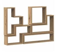 vidaXL Étagère murale Chêne Artisanal en bois d'ingénierie 96x12x64 cm montage mural design moderne