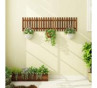 Étagère Murale en Bois for Plantes - Support de Pot Flottant for succulentes for Balcon, Jardin et décoration intérieure, Cintre d'escalade Vertical for Radis Verts(29x 90cm)