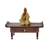 Étagère Murale en Bois for Statues de Bouddha, présentoir d'autel, Support Flottant sculpté Traditionnel, décoration de méditation Guan Gong, 40, 50, 60 cm(50x25cm)