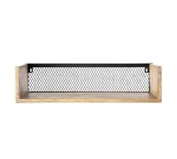 Étagère murale en bois manguier massif et métal noir l60 cm rack