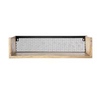 Étagère murale en bois manguier massif et métal noir l60 cm rack