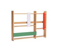 Étagère murale en bois multicolore, 5 étagères, avec rangement, haute - Hübsch, Arki - 110x12x80 cm