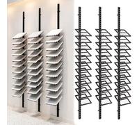 Étagère murale en carrelage - Support d'échantillons multicouche pour salles d'exposition et d'expositions peu encombrantes, parfait pour les échantillons de carrelage et les présentoirs de pièces