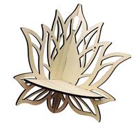 Étagère murale en forme de fleur encastrée en bois, présentoir flottant en verre, étagère d'angle pour décoration de la maison