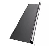 Étagère murale en métal avec éclairage LED pour médailles, vitrine en aluminium pour motifs et ornements, noir, 60 x 15 x 6 cm - Solution de rangement décorative moderne