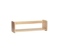 Étagère murale en métal beige, 2 étagères, à suspendre, avec rangement - Hübsch, - 12x40x12 cm
