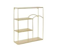 Home Deco Factory – Étagère Alia – décorative martelée – Jaune