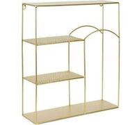 Home Deco Factory – Étagère Alia – décorative martelée – Jaune