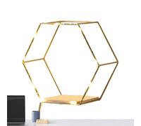 Étagère Murale en nid d'abeille - étagère hexagone géométrique avec lumières LED | Moderne pour Les Chambres, Salon, Cuisine, Salle de Bain | décorative pour la Maison, décorati