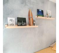 Etagère Murale En Pin Massif Beige TU
