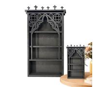 Étagère Murale en - Présentoirs en Bois, étagère Gothique Lune, étagère de Rangement en Pierre, Support décoratif, Soleil, Lune, étoile | Découpes parfaites pour Le Mur de la Chambre à Coucher