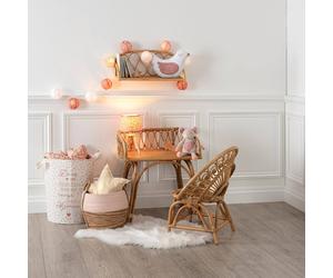 Étagère Murale En Rotin - Colette Beige Moyen TU
