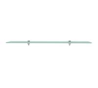 VidaXL Étagère murale Étagère en verre Fond en verre étagère en verre étagère de salle de bain Verre 100 x 10 cm 8 mm Transparent G