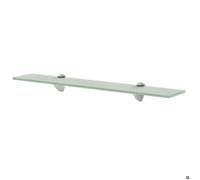 Étagère murale en verre trempé 60 x 20 cm - Helloshop26 - 2702162/2 - Capacité de charge 10 kg