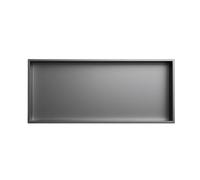 Étagère murale encastrée en acier inoxydable 304 pour salle de bain, sans carrelage nécessaire, pour rénovation de la maison (62 x 32 x 12,5 cm)