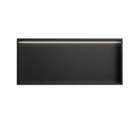 Étagère murale encastrée en acier inoxydable - Pas besoin de carrelage - Grand organisateur pour le rangement du shampooing et du savon dans la salle de bain, la douche, la cuisine